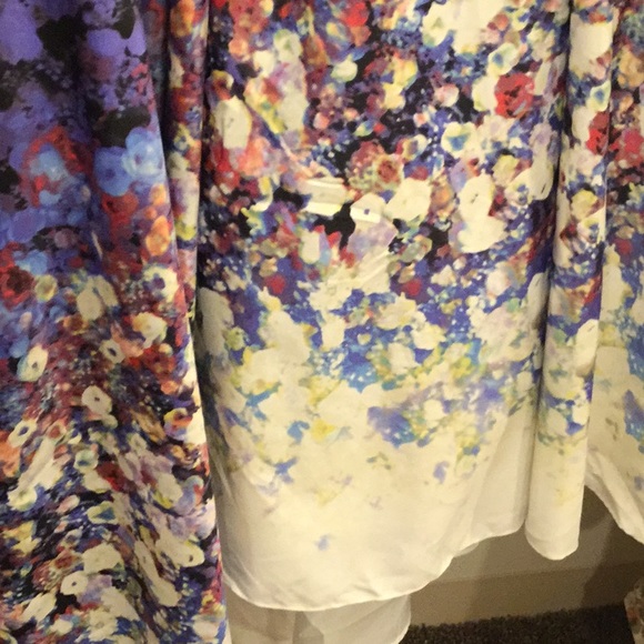 Betsy & Adam Women's Strapless Floral Ball Gown - Picture 7 of 8